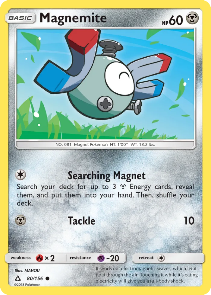 Magnemite #80 Ultra Prism Pokemon card