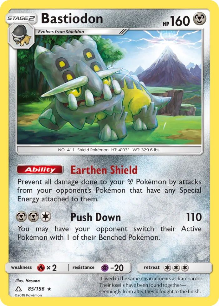 Bastiodon #85 Ultra Prism Pokemon card