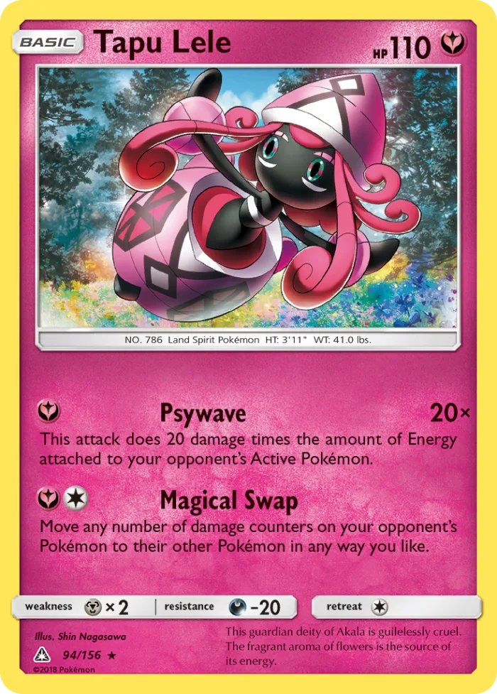Tapu Lele #94 Ultra Prism Pokemon card