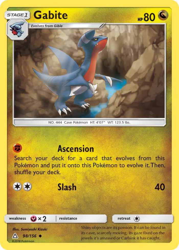 Gabite #98 Ultra Prism Pokemon card