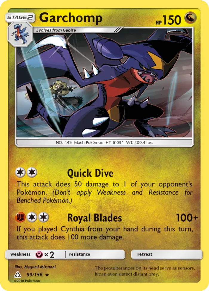 Garchomp #99 Ultra Prism Pokemon card