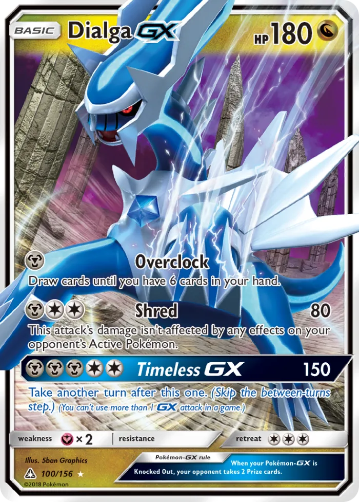 Dialga-GX #100 Ultra Prism Pokemon card