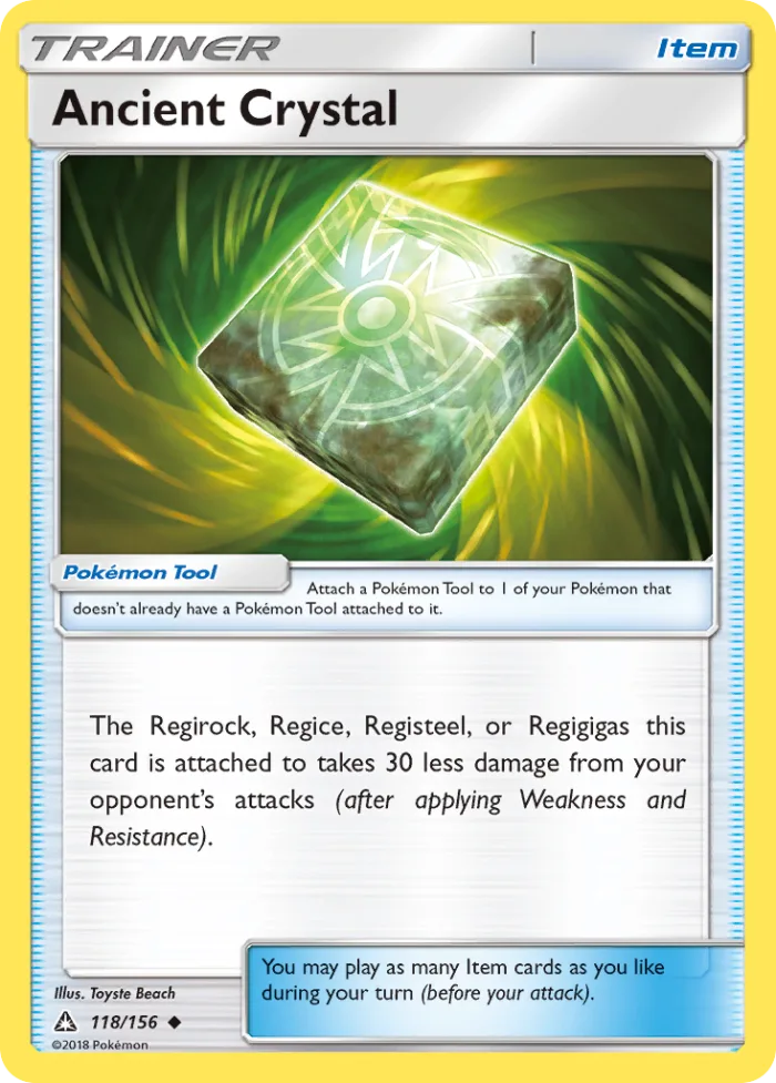 Ancient Crystal #118 Ultra Prism Pokemon card