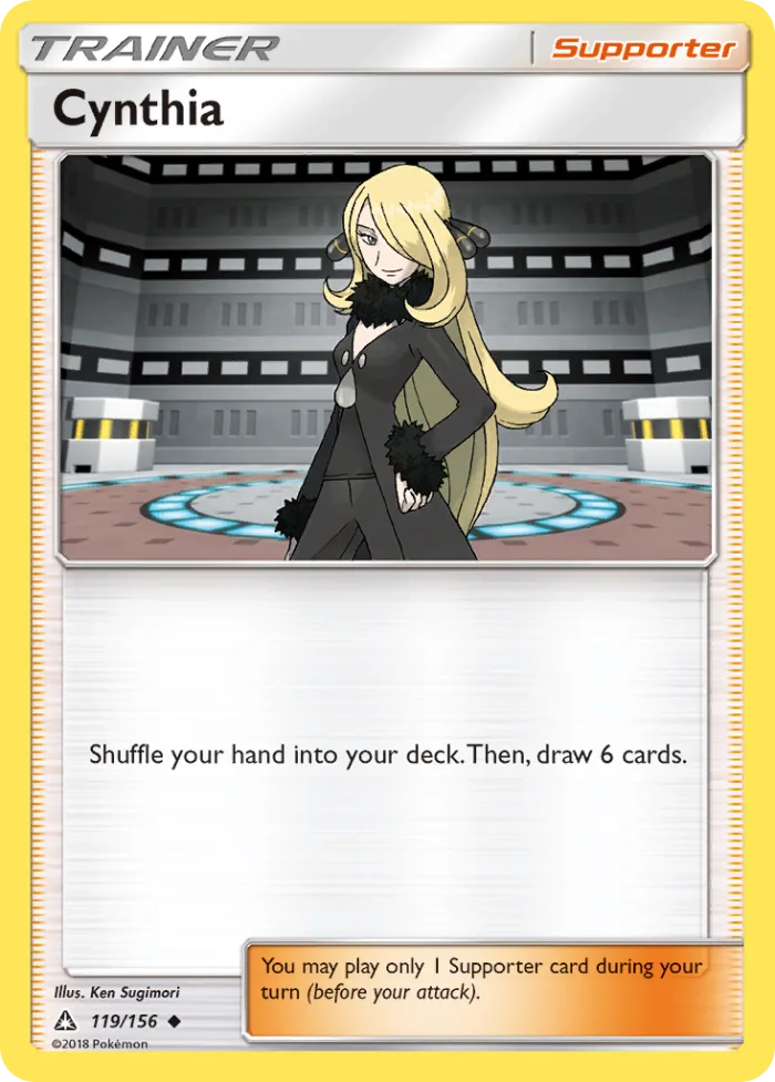 Cynthia #119 Ultra Prism Pokemon card