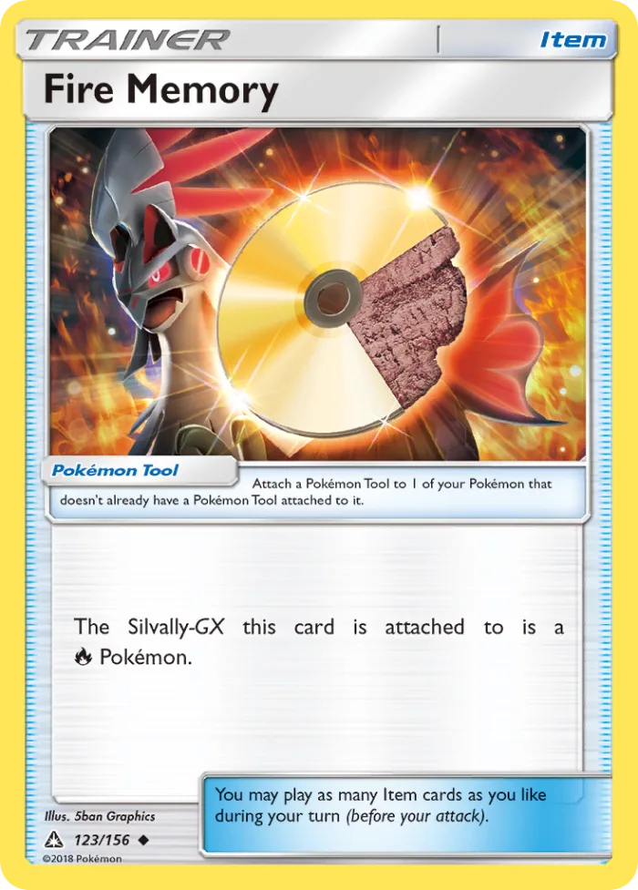 Fire Memory #123 Ultra Prism Pokemon card