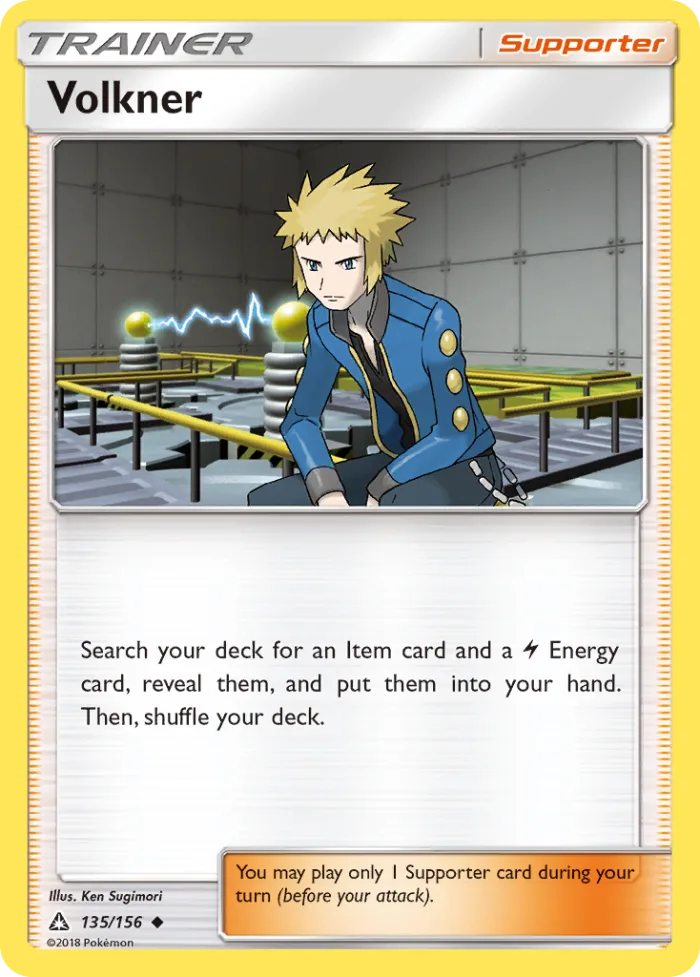 Volkner #135 Ultra Prism Pokemon card