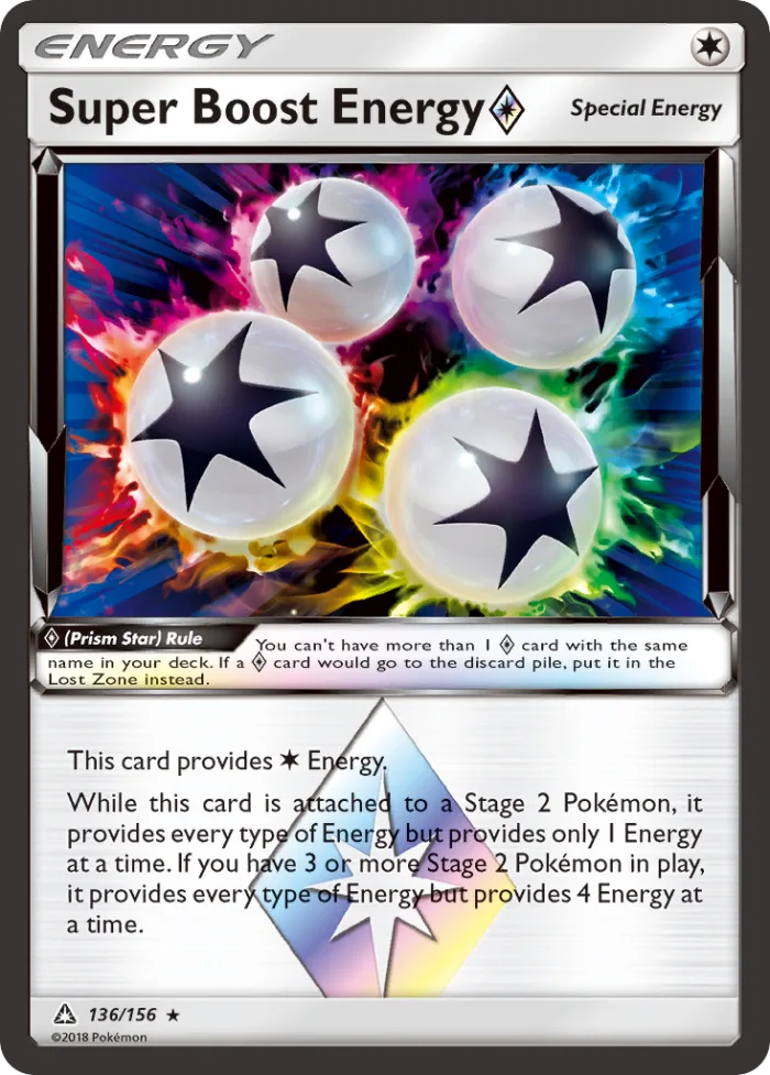 Super Boost Energy ◇ #136 Ultra Prism Pokemon card