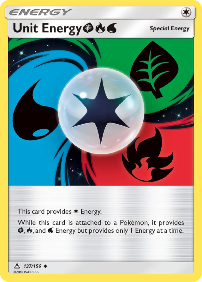 Unit Energy GrassFireWater #137 Ultra Prism Pokemon card