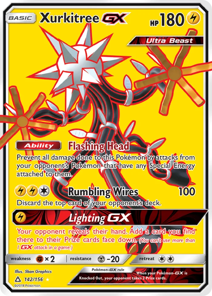 Xurkitree-GX #142 Ultra Prism Pokemon card