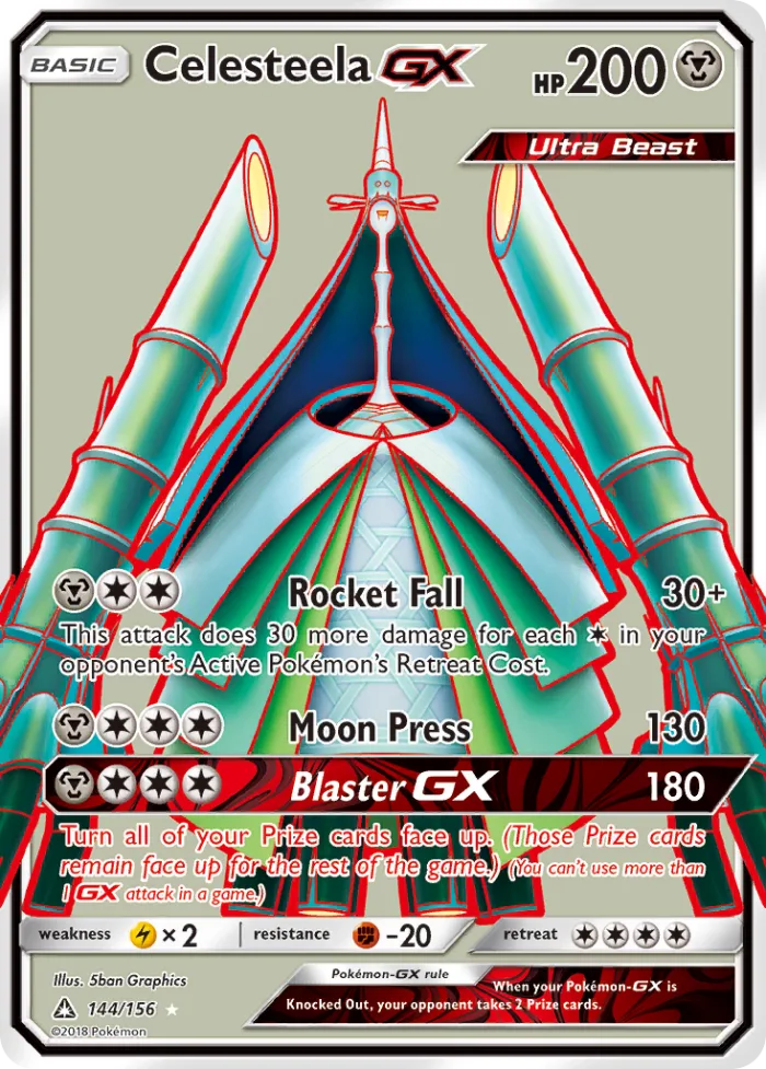 Celesteela-GX #144 Ultra Prism Pokemon card