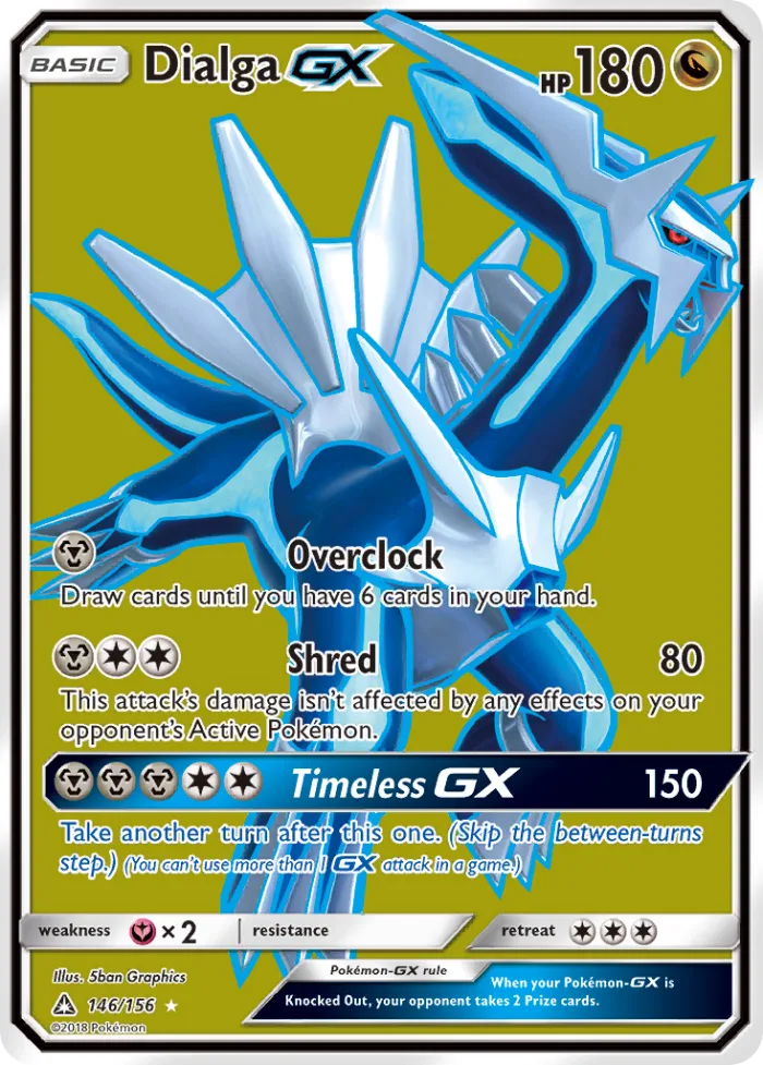 Dialga-GX #146 Ultra Prism Pokemon card