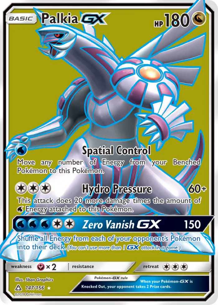 Palkia-GX #147 Ultra Prism Pokemon card