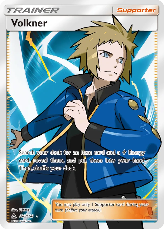 Volkner #156 Ultra Prism Pokemon card