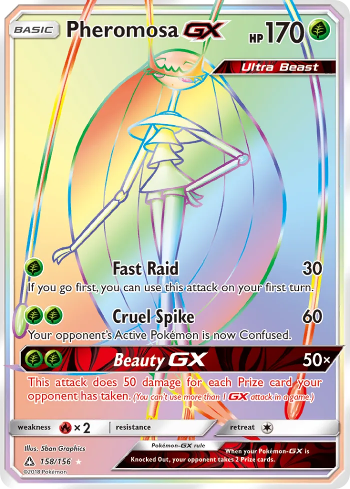Pheromosa-GX #158 Ultra Prism Pokemon card