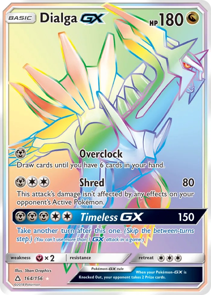Dialga-GX #164 Ultra Prism Pokemon card