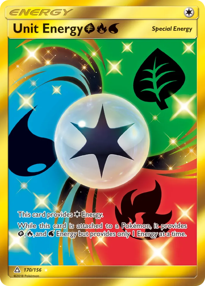 Unit Energy GrassFireWater #170 Ultra Prism Pokemon card