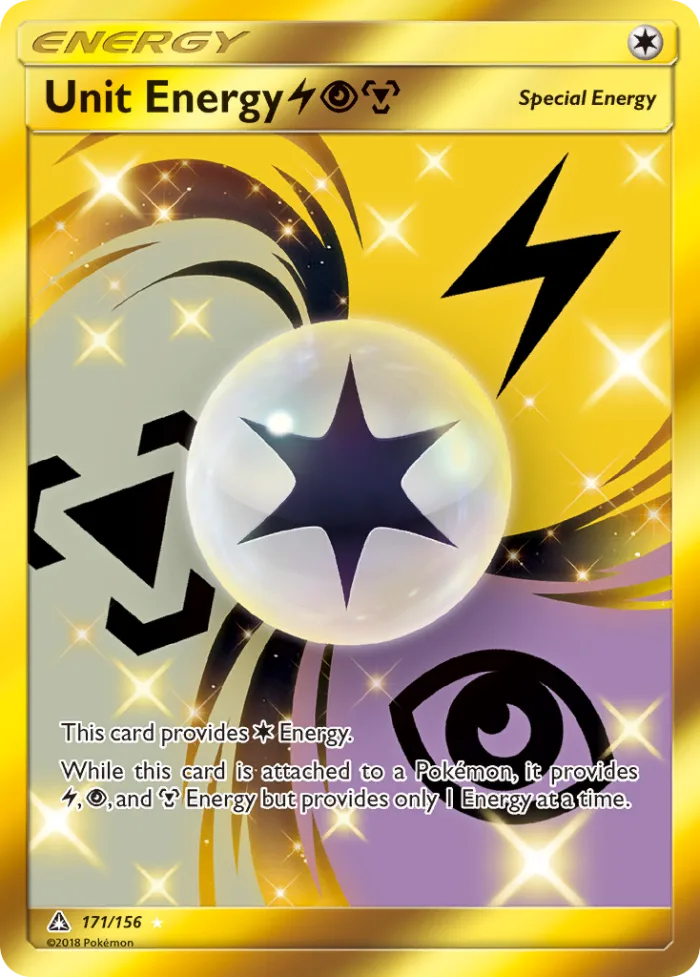 Unit Energy LightningPsychicMetal #171 Ultra Prism Pokemon card