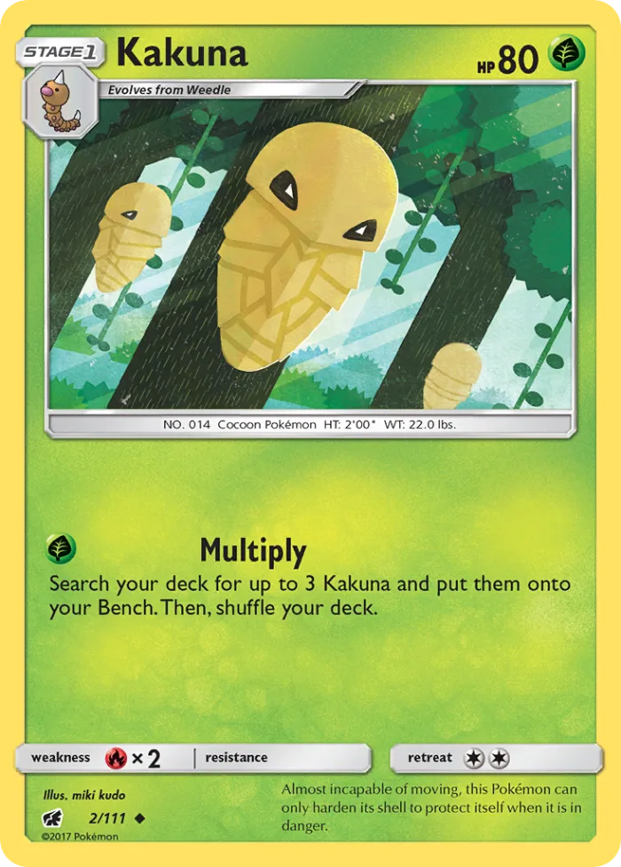 Kakuna #2 Crimson Invasion Pokemon card