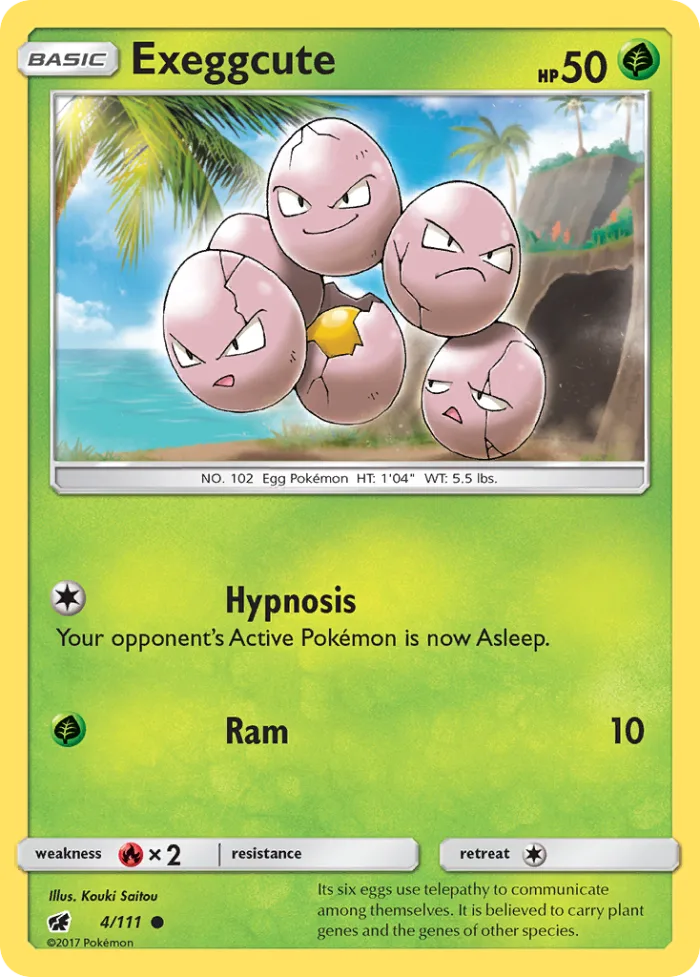 Exeggcute #4 Crimson Invasion Pokemon card