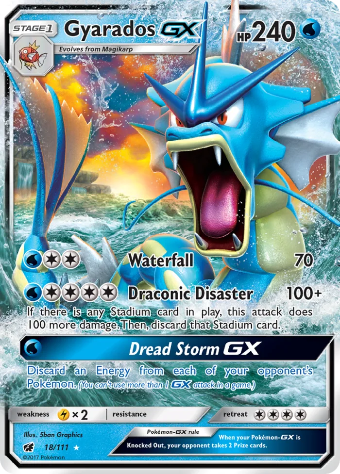 Gyarados-GX #18 Crimson Invasion Pokemon card