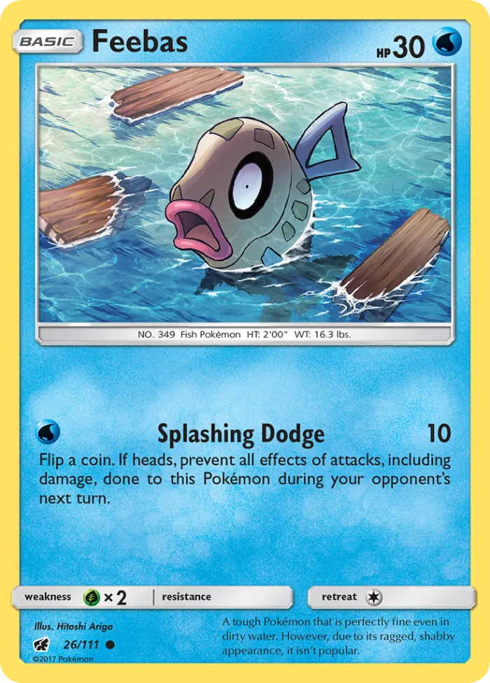 Feebas #26 Crimson Invasion Pokemon card