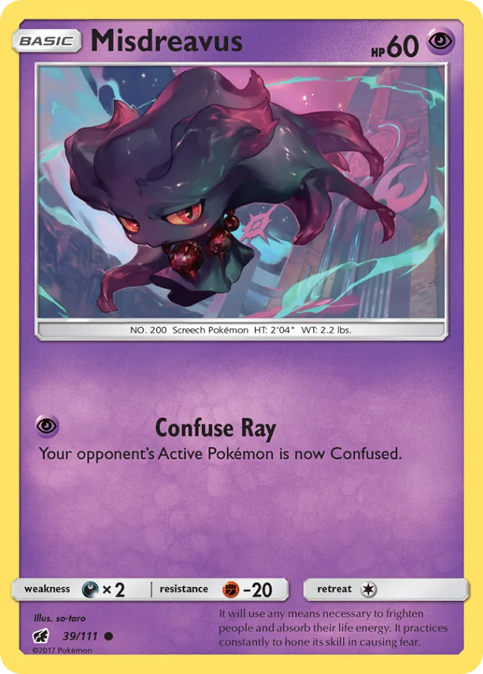 Misdreavus #39 Crimson Invasion Pokemon card