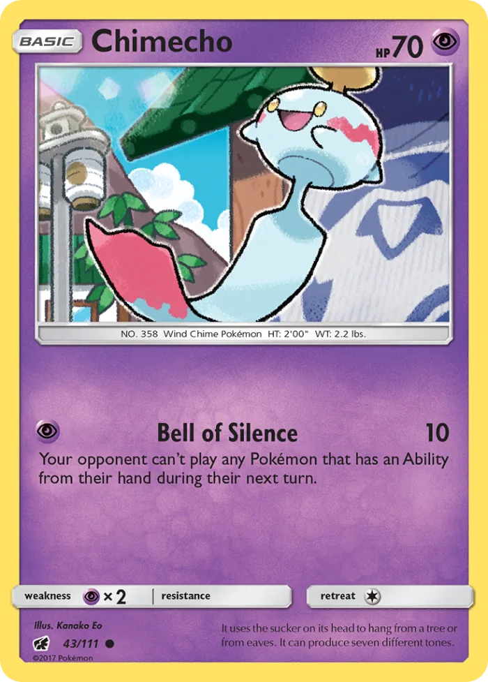 Chimecho #43 Crimson Invasion Pokemon card