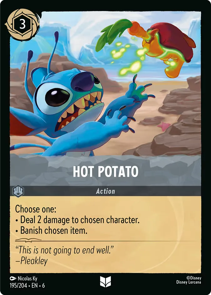 Hot Potato #195 Azurite Sea Disney Lorcana card