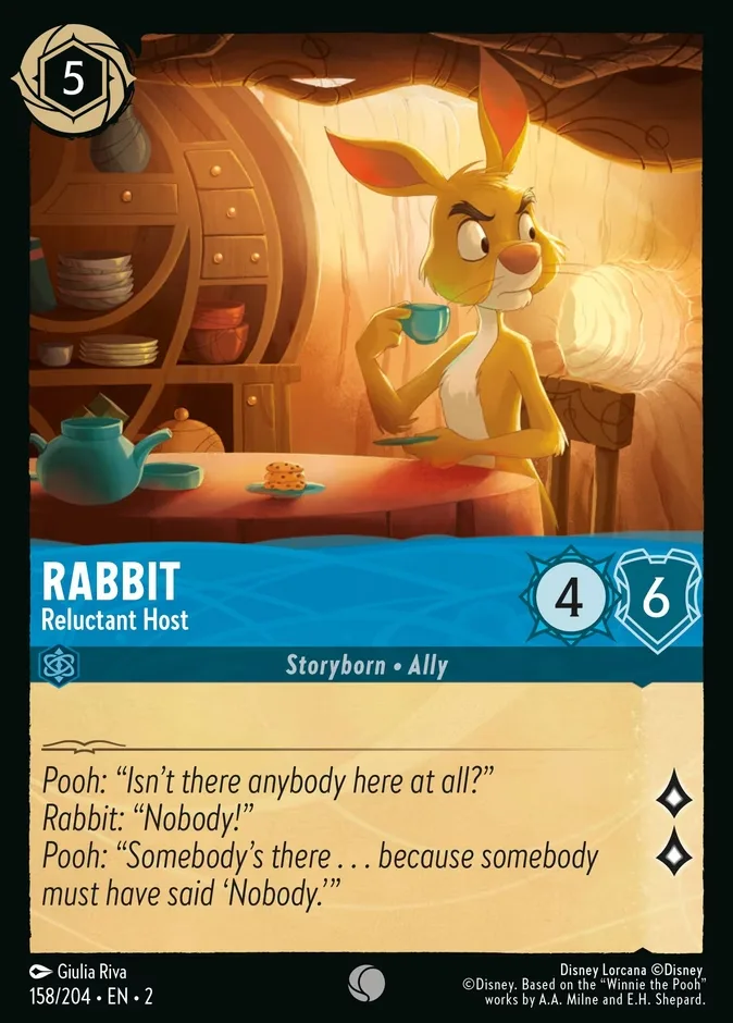 Rabbit #158 Rise of the Floodborn Disney Lorcana card