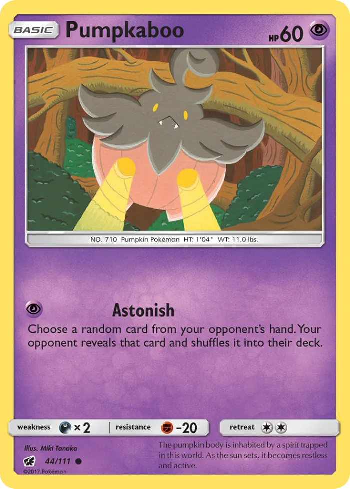 Pumpkaboo #44 Crimson Invasion Pokemon card