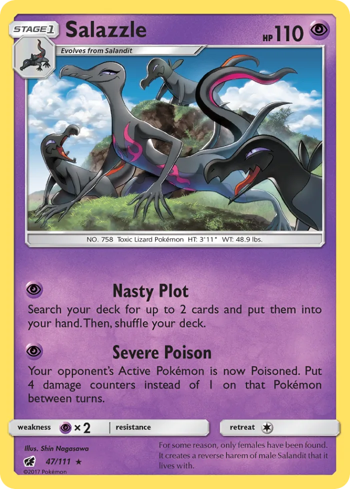 Salazzle #47 Crimson Invasion Pokemon card