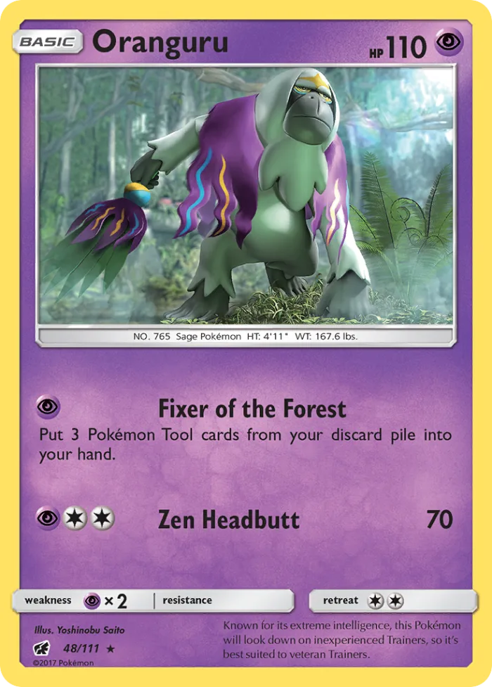 Oranguru #48 Crimson Invasion Pokemon card