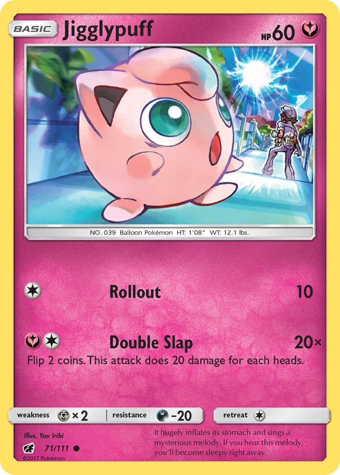 Jigglypuff #71 Crimson Invasion Pokemon card