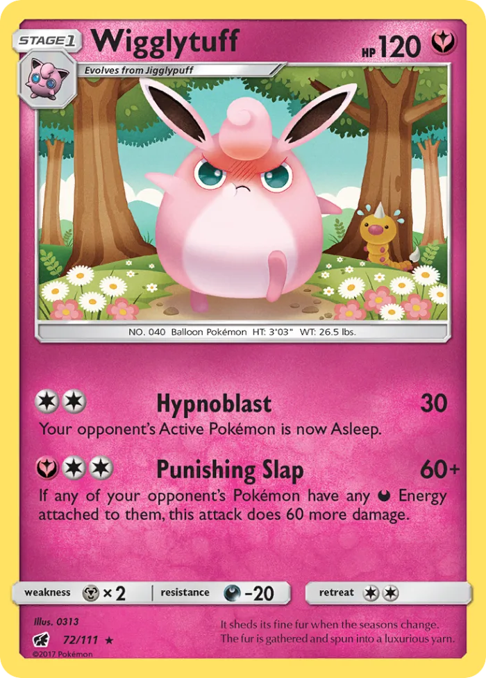Wigglytuff #72 Crimson Invasion Pokemon card