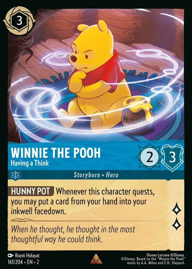 Winnie the Pooh #161 Rise of the Floodborn Disney Lorcana card