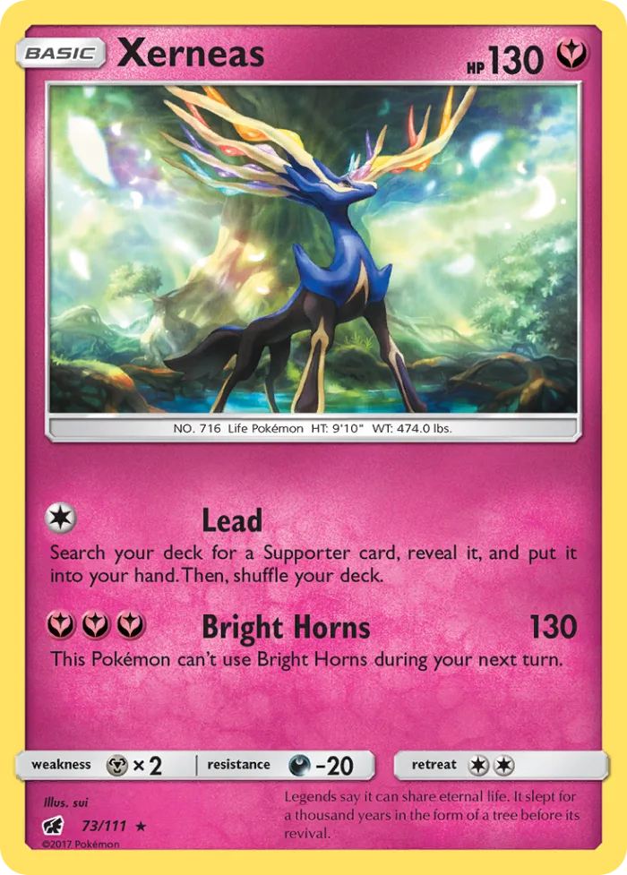 Xerneas #73 Crimson Invasion Pokemon card