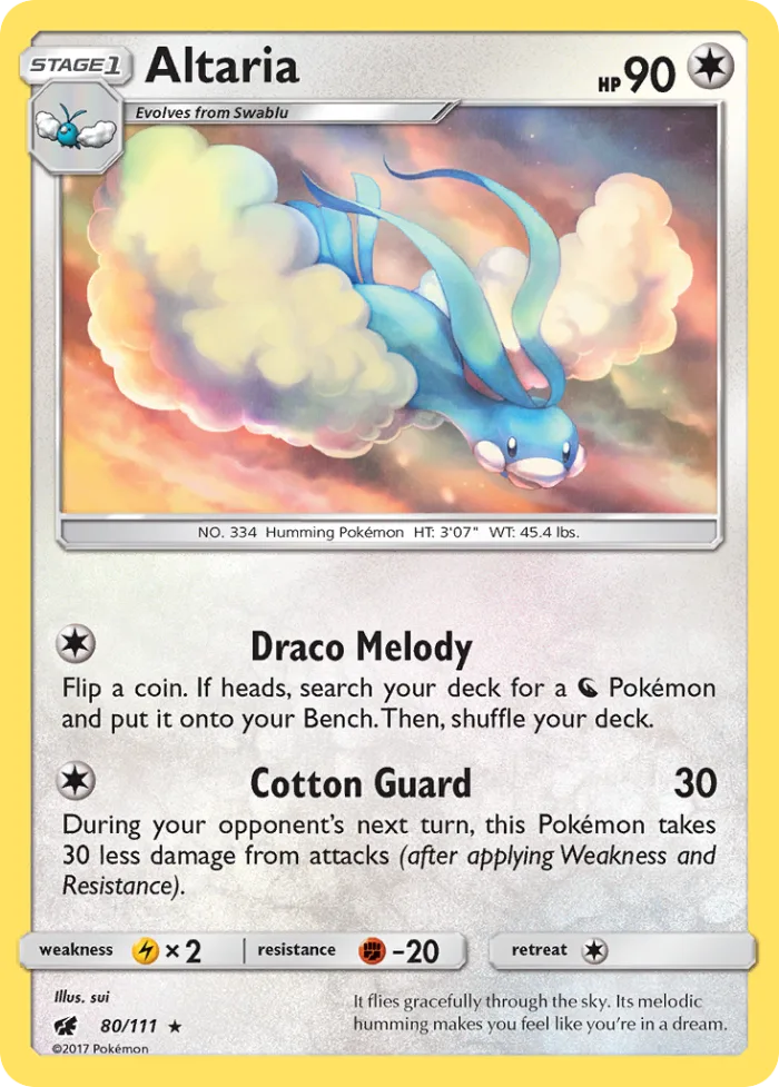 Altaria #80 Crimson Invasion Pokemon card