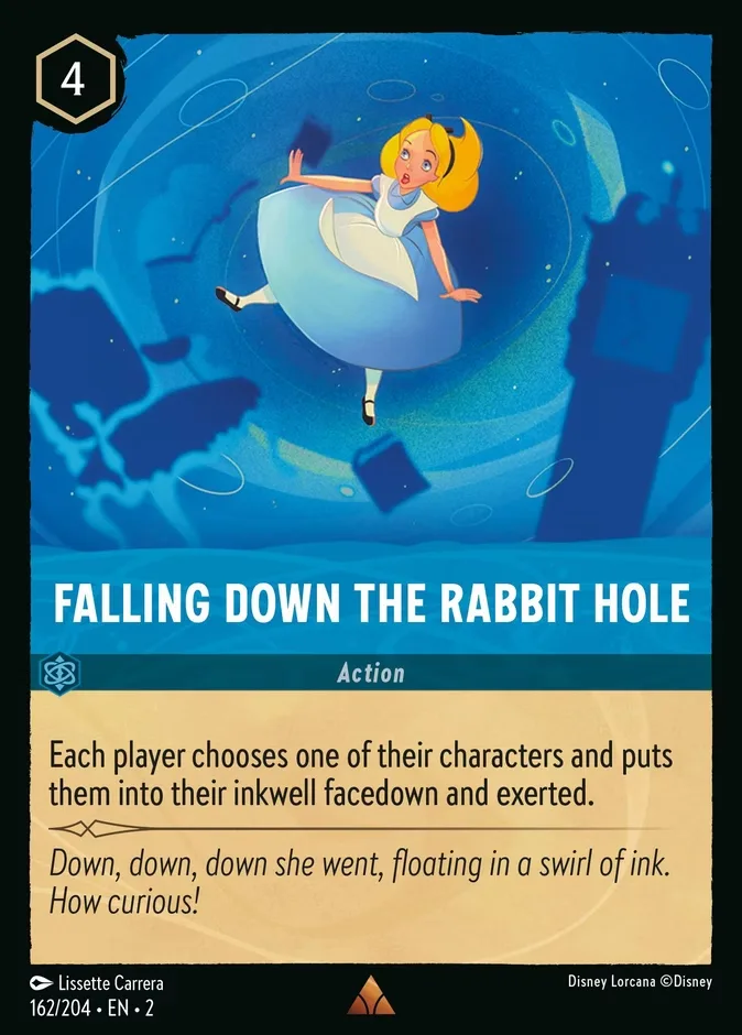 Falling Down the Rabbit Hole #162 Rise of the Floodborn Disney Lorcana card
