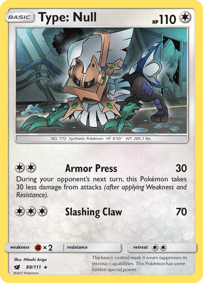 Type: Null #89 Crimson Invasion Pokemon card