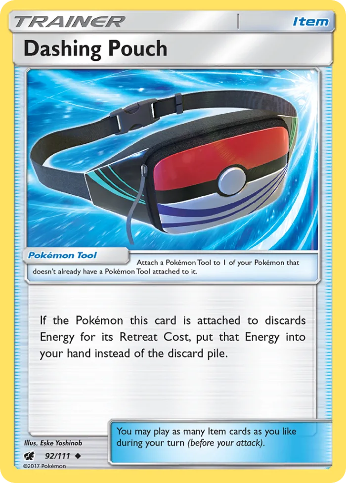 Dashing Pouch #92 Crimson Invasion Pokemon card