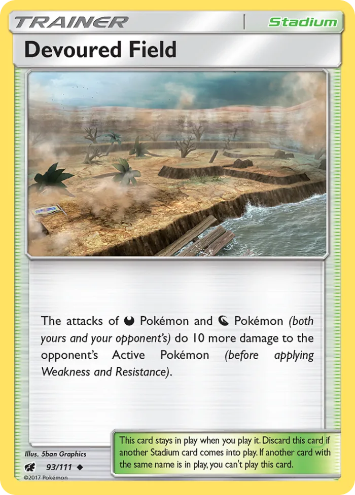 Devoured Field #93 Crimson Invasion Pokemon card