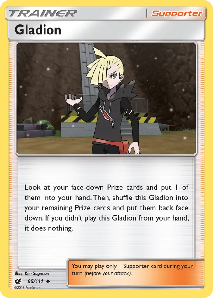 Gladion #95 Crimson Invasion Pokemon card