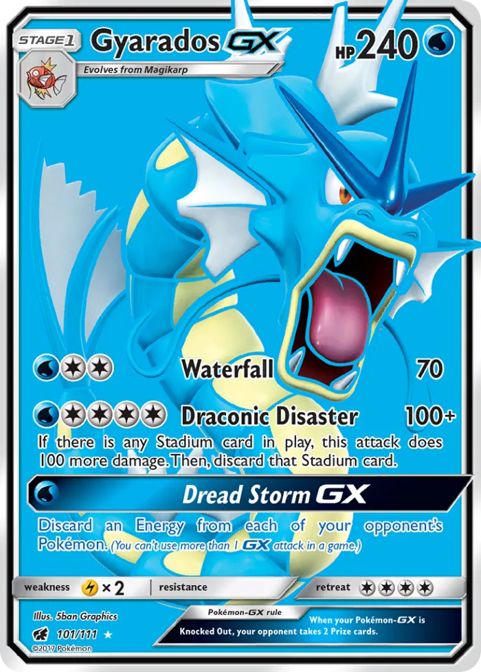 Gyarados-GX #101 Crimson Invasion Pokemon card