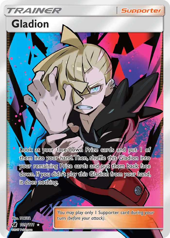 Gladion #109 Crimson Invasion Pokemon card