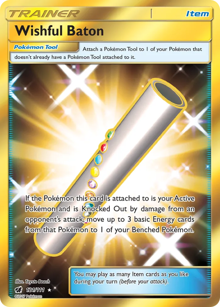 Wishful Baton #121 Crimson Invasion Pokemon card