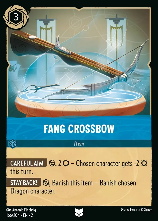 Fang Crossbow #166 Rise of the Floodborn Disney Lorcana card