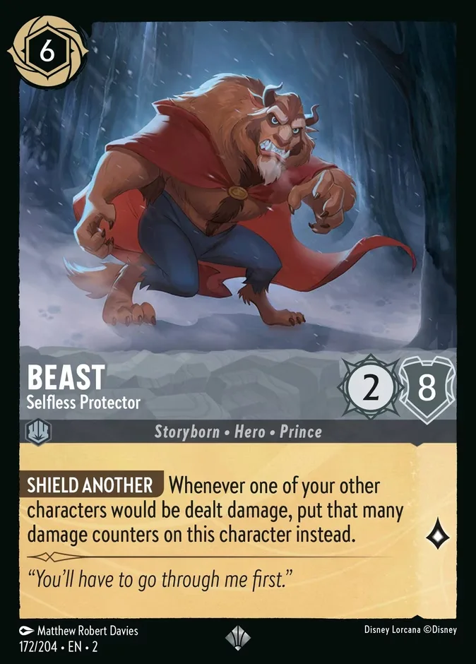 Beast #172 Rise of the Floodborn Disney Lorcana card