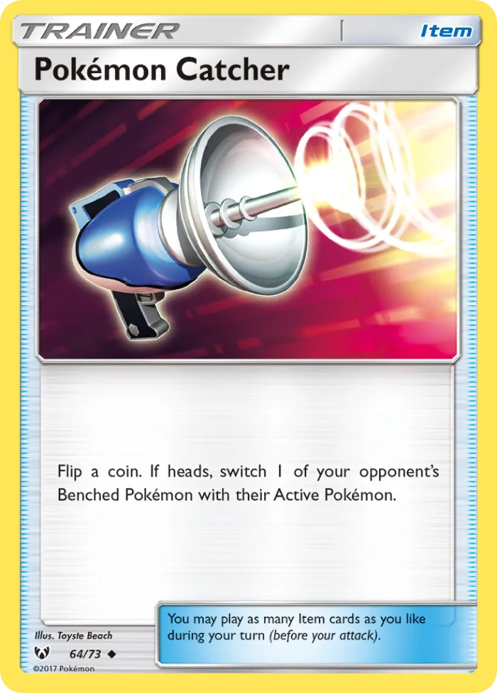 Pokémon Catcher #64 Shining Legends Pokemon card