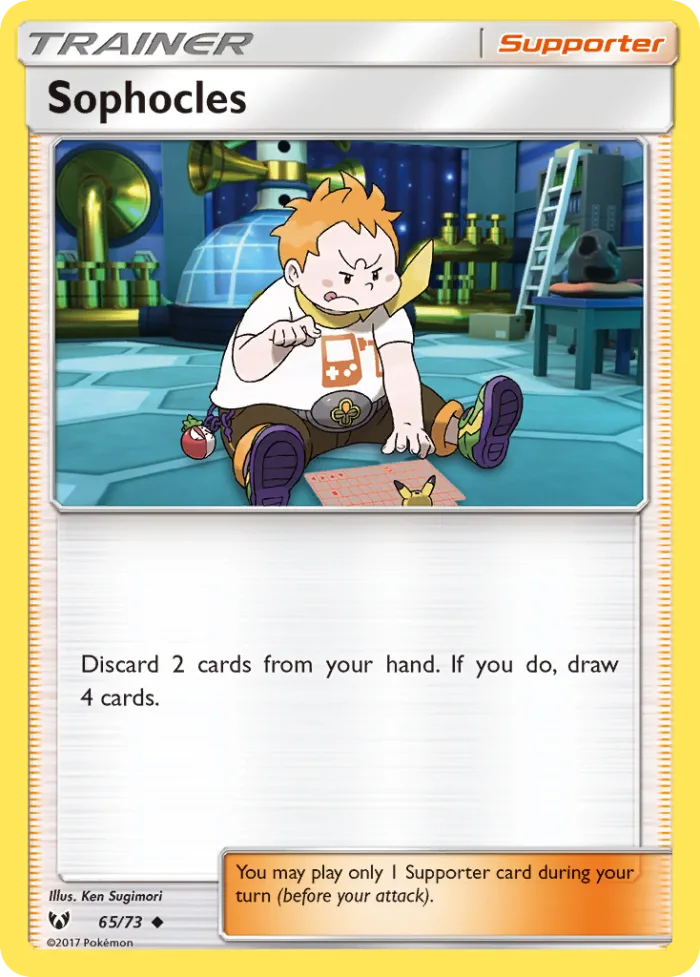 Sophocles #65 Shining Legends Pokemon card