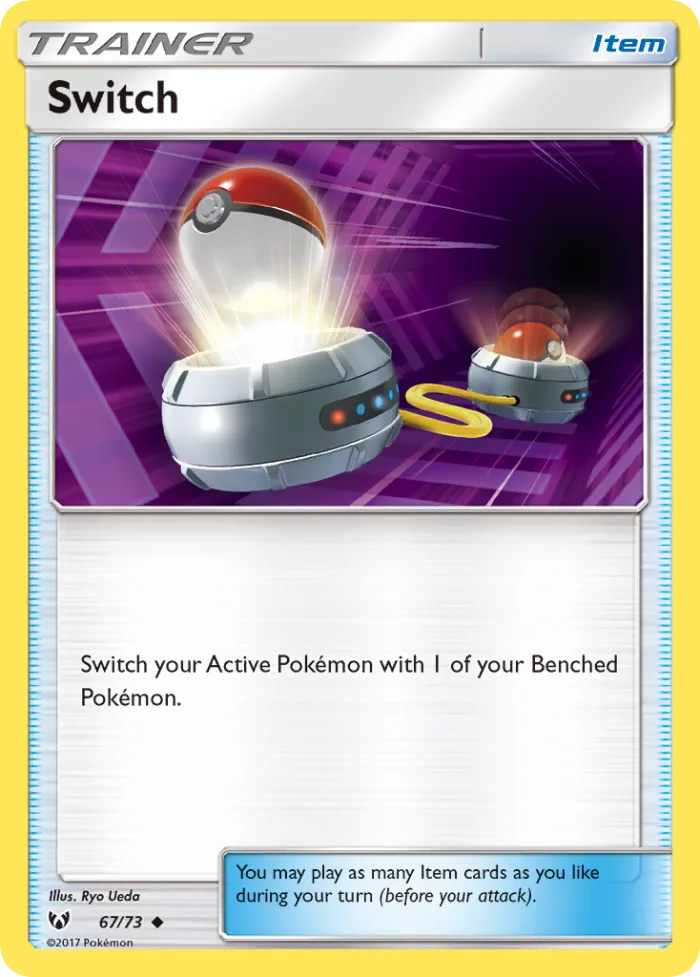 Switch #67 Shining Legends Pokemon card